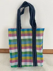 新品未使用　台湾　漁師網バッグ　ナイロンバッグ　トートバッグ  レトロ可愛いのサムネイル
