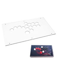 FightBox 파이트 박스 F10 레버리스 아케이드 컨트롤러 화이트 삼화전자제 버튼 탑재 격투 게임용 USB 접속 PC 대응 15 버튼 (커스터마이즈용 아크릴 천판) Y 7f02ad9d