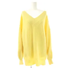 サロン SALON Vネックゆるプルオーバー ニット セーター F イエロー /DO ■OSのサムネイル