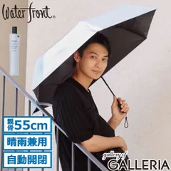 ウォーターフロント 折りたたみ傘 傘 メンズ レディース 自動開閉 晴雨兼用 形状記憶 ケース Waterfront UVカット 遮光 遮熱 撥水 ワンタッチ 完全遮光 クイックシャット UVブロック 折 55cm S355-1303 ライトブルーのサムネイル
