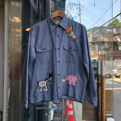 sears 40s 50s ブラック シャンブレーシャツ pacemaker - メルカリ