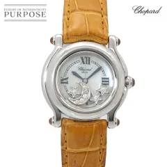 ショパール Chopard ハッピースポーツ 27 8245 30 ムーン スター ダイヤ ホワイトシェル クォーツ ウォッチ Happy Sports 90327765のサムネイル