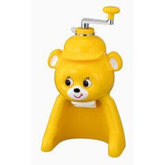 きょろちゃん』 レトロ かき氷機 くま型 オレンジ 手動式 - メルカリ