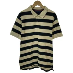【中古】　TOMMY HILFIGER　ポロシャツ　半袖　トップス　ボーダー　インポート　古着　/7032
