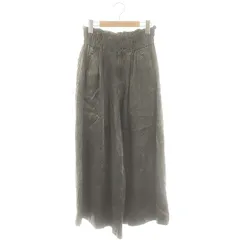 ズッカ zucca ピグメントサテンワイドパンツ ジッパーフライ S グレー /DO ■OSのサムネイル