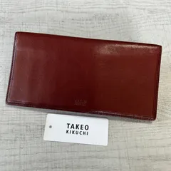 【商品タグ付き 訳アリ】TAKEO KIKUCHI(タケオキクチ)長財布 クロード 山羊革 定価16500円のサムネイル
