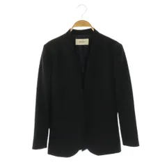 ボールジー BALLSEY トゥモローランド ノーカラージャケット フロントホック 背抜き 38 ブラック /MY ■OSのサムネイル