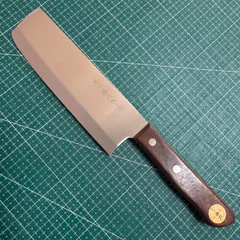 【デッドストック★新品同様】★濃州孫六作★特選★菜切り包丁★165mm★ステンレス★木製柄★両刃★薄刃★未研ぎ★純正刃★日本製★関の刃物★再生ベース★要研ぎ★DIY★Nakiriのサムネイル