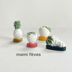フェーヴ ワインの世界 3個 フランス フェーブ ミニチュア陶器 f-4577