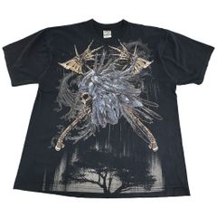 希少】MMA ELITE スカルプリント Tシャツ半袖 黒/濃紺【Lサイズ 