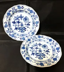 D306 マイセン ブルーオニオン プレート 2枚セット 18cm 264609150のサムネイル
