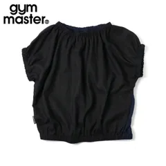 gym master ジムマスター 【涼感2WAY】麻レーヨン フレンチスリーブブラウス レディース 前後2WAY リネン混 春夏 G721743 ブラックネイビーのサムネイル