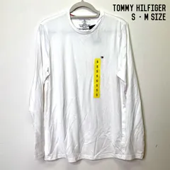 TOMMY HILFIGER 長袖Tシャツ メンズ S-Mサイズ ホワイト トミーヒルフィガー