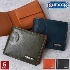 二つ折り財布 メンズ アウトドアプロダクツ OUTDOOR PRODUCTS 小銭入れあり 小銭取り出しやすい コンパクト 薄い スリム 大容量 ブランド おしゃれ シンプル サイフ ウォレット ビジネス 男性 男子 中のサムネイル