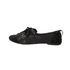 ONITSUKA TIGER オニツカタイガー スニーカー ルッテフィーユ フラット シューレース シューズ 靴 ブラック 24cm メンズ 【中古】