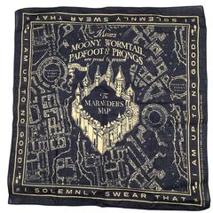 Bandana Harry Potter Marauders Map 해리 포터 닌자의 지도 말로더스 맵 반다나 B-660
