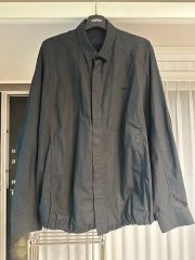 フセインチャラヤン 変形シャツ グレー グリーン CHALAYAN アーカイブ
