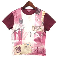 ポールスミスジーンズ Paul Smith JEANS バレエ プリント Tシャツ カットソー 半袖 バーガンディ M 日本製のサムネイル