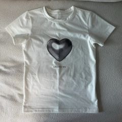 サンローラン Saint Laurent ハートプリント Tシャツ レディース