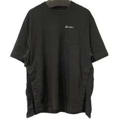 sacai 22SS Cotton Twill T-Shirtロゴ刺繍切替ドッキングコットンツイルTシャツ サイドスナップボタン 8069000114669のサムネイル