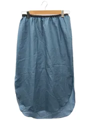 seya. (セヤ) Youth Easy Cotton Silk Skirt  ブルー S