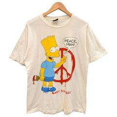 ビンテージ90sシンプソンズ Tシャツ☆シングルXLバート短丈ボックスUSA 
