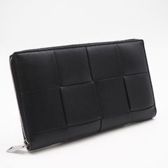 極美品 ボッテガヴェネタ マキシイントレチャート ラウンドジップ