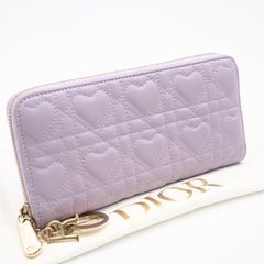 美品 ディオールキルティング ピンク長財布 チャーム付きDior 最終お
