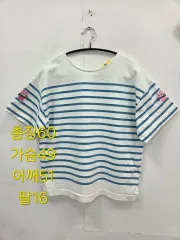 F ラッキーシュエトゥ ストライプ 半袖 Tシャツ