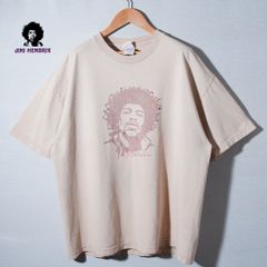 90s USA 企画 ジミー ヘンドリックス Jimi Hendrix Tシャツ XL ベージュ ヴィンテージT ロックT バンT オーバーサイズ アルスタイル AAA ALSTYLE APPAREL & ACTIVEWEAR 古着 T067