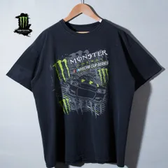 モンスター MONSTER ナスカー NASCAR Tシャツ L ブラック プロモT 企業T レーシング モータースポーツ ストリート 古着 T068のサムネイル