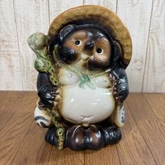 信楽焼 狸 たぬき 置物 約32cm 縁起物 商売繁盛 玄関 飾り - メルカリ