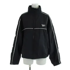 リーボック Reebok 配色ナイロンブルゾン ジャケット 上着 M 黒 ブラック 長袖 /AB ■OSのサムネイル