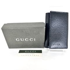 SD7586 新品未使用！ GUCCI グッチ ロゴ 6連キーケース レザー