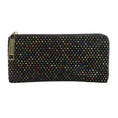 ツモリチサトキャリー tsumori chisato carry イリュージョン L字ファスナー 長財布 ウォレット 黒 ブラック マルチカラー /AQ ■OSのサムネイル