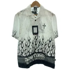 【中古】　DOGTOWN　柄シャツ　半袖　トップス　オープンカラー　総柄　ブランドロゴ　ストリート　古着　/1930のサムネイル