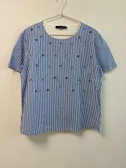 Max Mara ウィークエンド リネン100% ストライプ シャツ 長袖 36