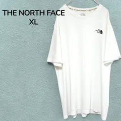 ノースフェイス　THE NORTH FACE　Tシャツ　半袖Tシャツ　メンズ　XL　105　ロゴプリント　白　ホワイト　アウトドア　スポーツミックス　韓国　古着