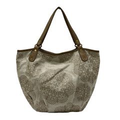 極美品 MINTON トートバッグ ブラウン ナイロン 花柄 A4◎ 肩掛け 