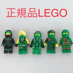 正規品 中古 LEGO レゴ ニンジャゴー  ミニフィグ　ロイド　5個　まとめ売り N0-343 ※NINJAGO　忍者　グリーン　ニンジャ　緑色 361のサムネイル