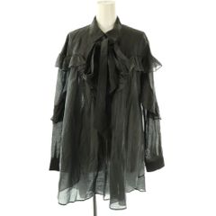 파퍼 furfur 23SS 시어후리루보우타이부라우스 긴 소매 풀오버 F 챠콜 그레이 / NR ■OS