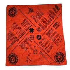 Bandana New Mexico Game & Fish Survival 사냥 교육 서바이벌 사냥 반다나 구조 B-663