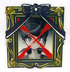 ダンガンロンパ 戦刃むくろ (江ノ島盾子)遺影アクリルバッジ - メルカリ