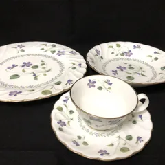 D307 NORITAKE ノリタケ バイオレットドリーム プレート10枚 ティーカップ＆ソーサ5個セット 264794579のサムネイル