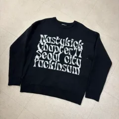 NASTY KICK レタリング ビックロゴ ニットのサムネイル
