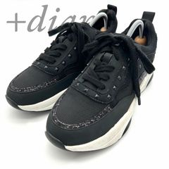 美品 +diana 美脚ダッドスニーカー ダルメシアン グリッター 24㎝ 厚底 