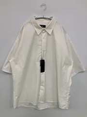 HARE ハレ シャツ/ブラウス L ホワイト 無地 ミドル丈 半袖 レギュラーカラー メンズ