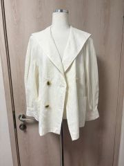 S max mara テーラードジャケット リネン オフホワイト 44 - メルカリ