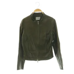 セオリーリュクス theory luxe レザージャケット ジップアップ 38 カーキ /DO ■OSのサムネイル