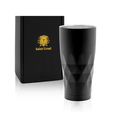SaintGraal(セイントグレイル) ビールジョッキ タンブラー 真空断熱 ステンレス ハイボール グラス  誕生日プレゼント 男性 ギフト 660ml (ブラック)のサムネイル
